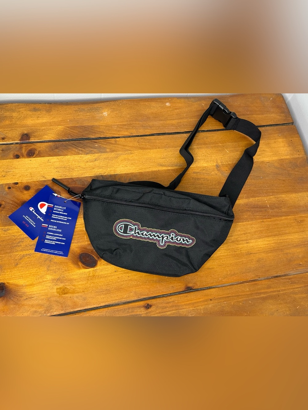 Champion Fanny Pack Crossbody Waist Bag Black